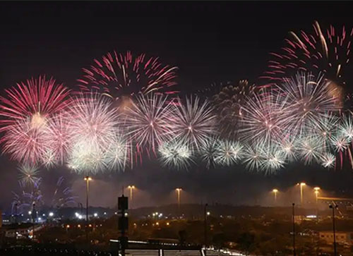 洛川县焰火晚会